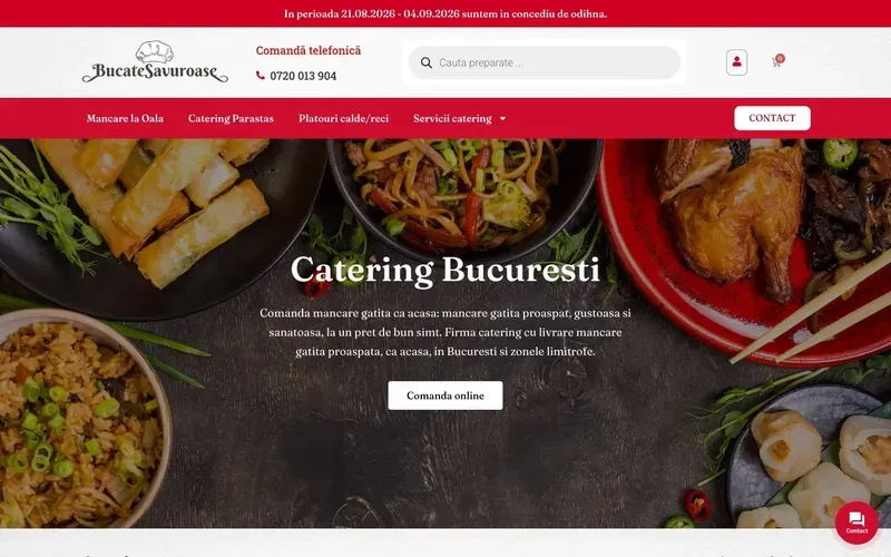Bucate Savuroase - captură a site-ului