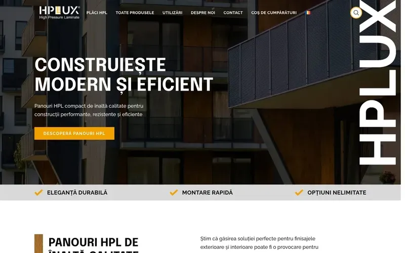 HPLUX - captură a site-ului