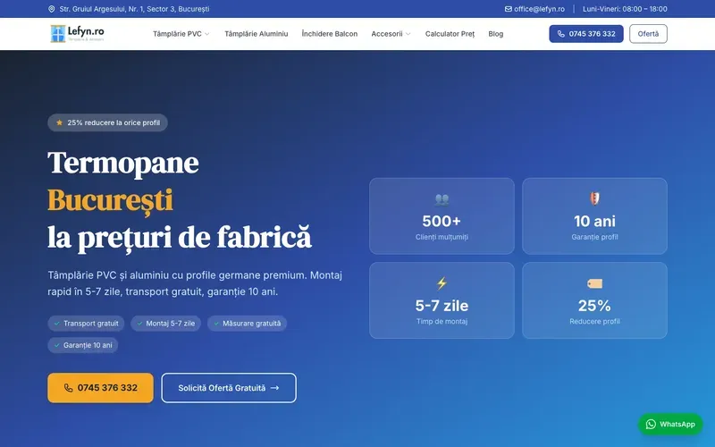 Lefyn - captură a site-ului