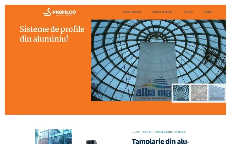 Profilco - captură a site-ului