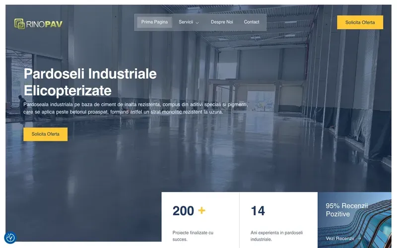 Rinopav - captură a site-ului